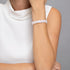 Arc-en-ciel blanc | Licorne Argent | Bracelet Verre Double Sirène
